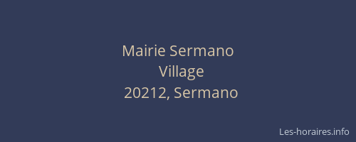 Mairie Sermano