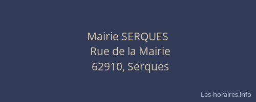 Mairie SERQUES