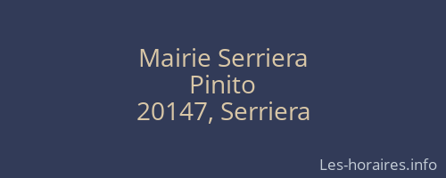 Mairie Serriera