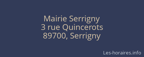 Mairie Serrigny
