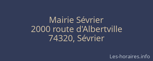 Mairie Sévrier