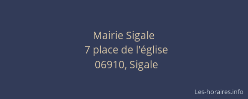 Mairie Sigale