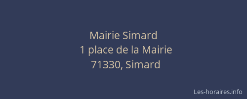 Mairie Simard