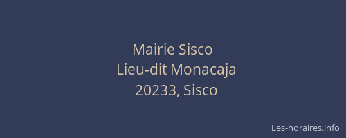 Mairie Sisco