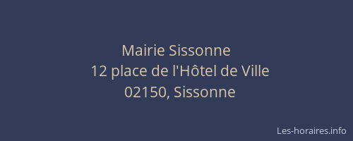 Mairie Sissonne
