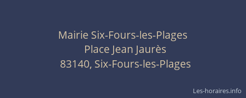 Mairie Six-Fours-les-Plages