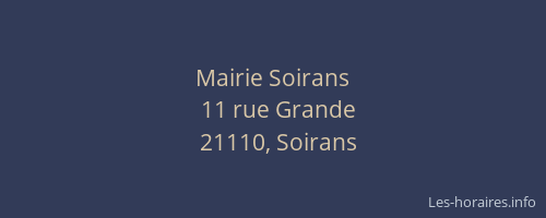 Mairie Soirans