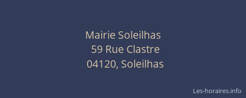 Mairie Soleilhas