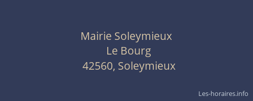 Mairie Soleymieux