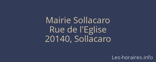 Mairie Sollacaro