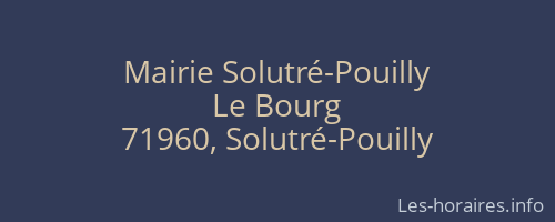 Mairie Solutré-Pouilly