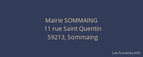 Mairie SOMMAING
