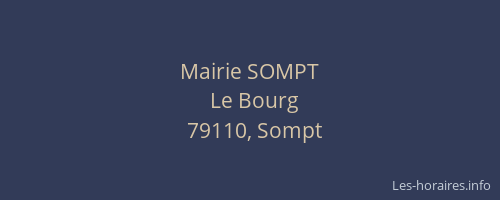 Mairie SOMPT