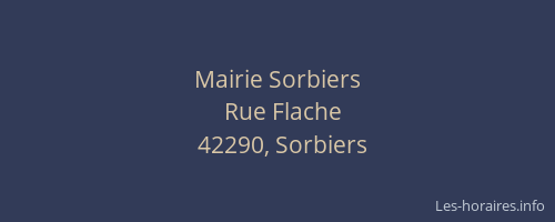 Mairie Sorbiers