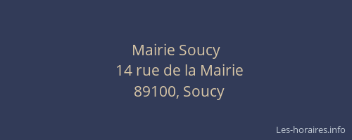 Mairie Soucy