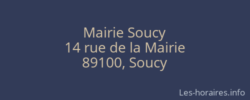 Mairie Soucy