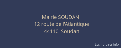 Mairie SOUDAN