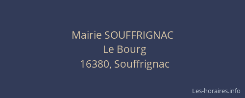 Mairie SOUFFRIGNAC