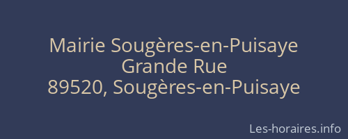 Mairie Sougères-en-Puisaye