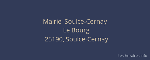 Mairie  Soulce-Cernay