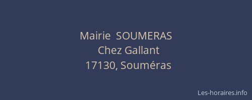 Mairie  SOUMERAS