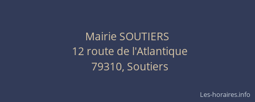 Mairie SOUTIERS