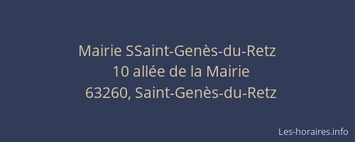 Mairie SSaint-Gen&egrave;s-du-Retz