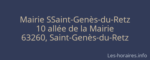 Mairie SSaint-Genès-du-Retz
