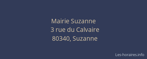 Mairie Suzanne