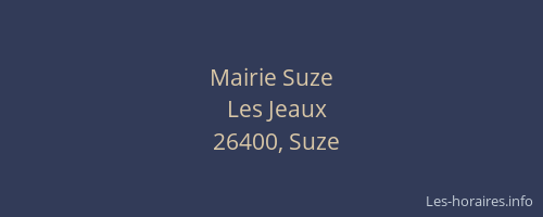Mairie Suze