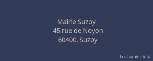 Mairie Suzoy