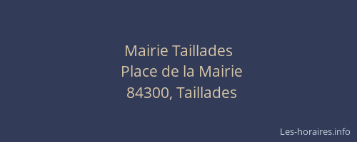 Mairie Taillades