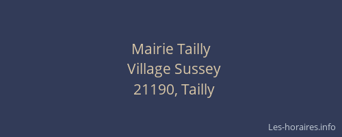 Mairie Tailly