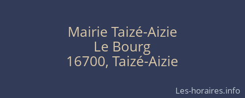 Mairie Taizé-Aizie