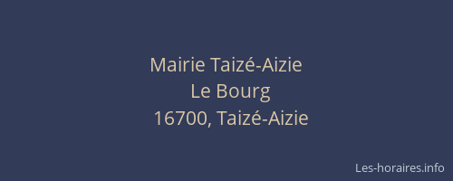 Mairie Taizé-Aizie