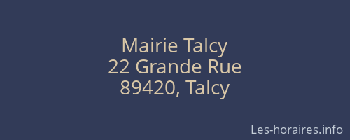 Mairie Talcy