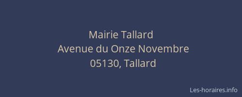 Mairie Tallard