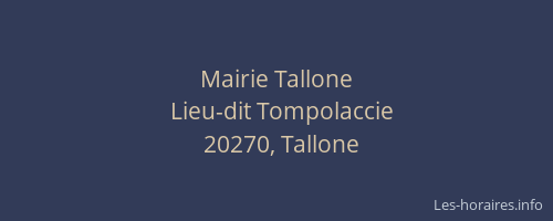 Mairie Tallone