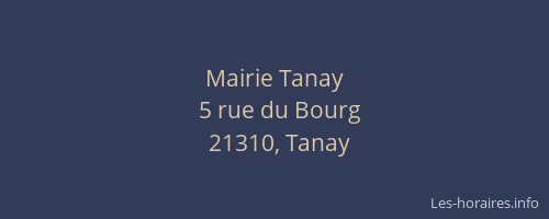Mairie Tanay