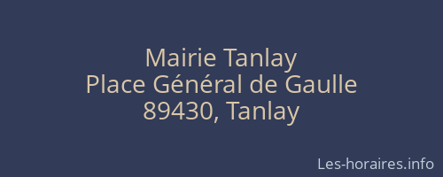 Mairie Tanlay