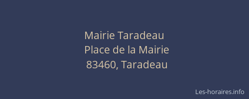 Mairie Taradeau