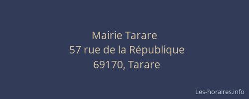 Mairie Tarare