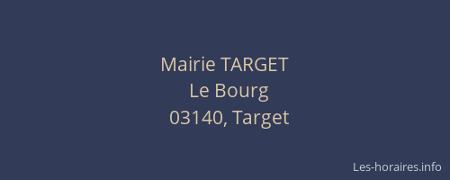 Mairie TARGET