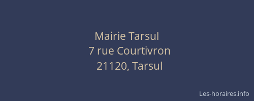 Mairie Tarsul