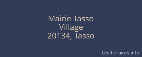 Mairie Tasso
