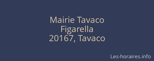 Mairie Tavaco