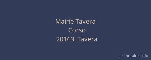 Mairie Tavera