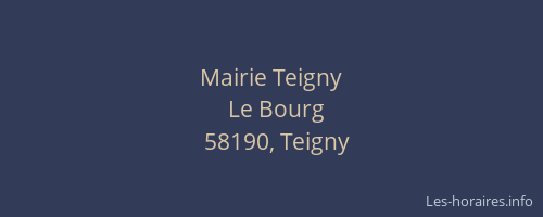 Mairie Teigny