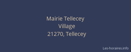 Mairie Tellecey