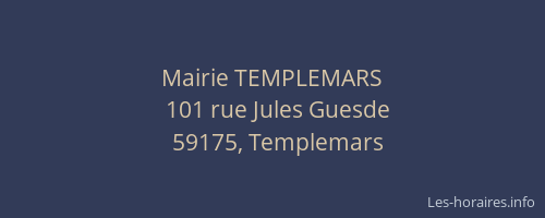 Mairie TEMPLEMARS
